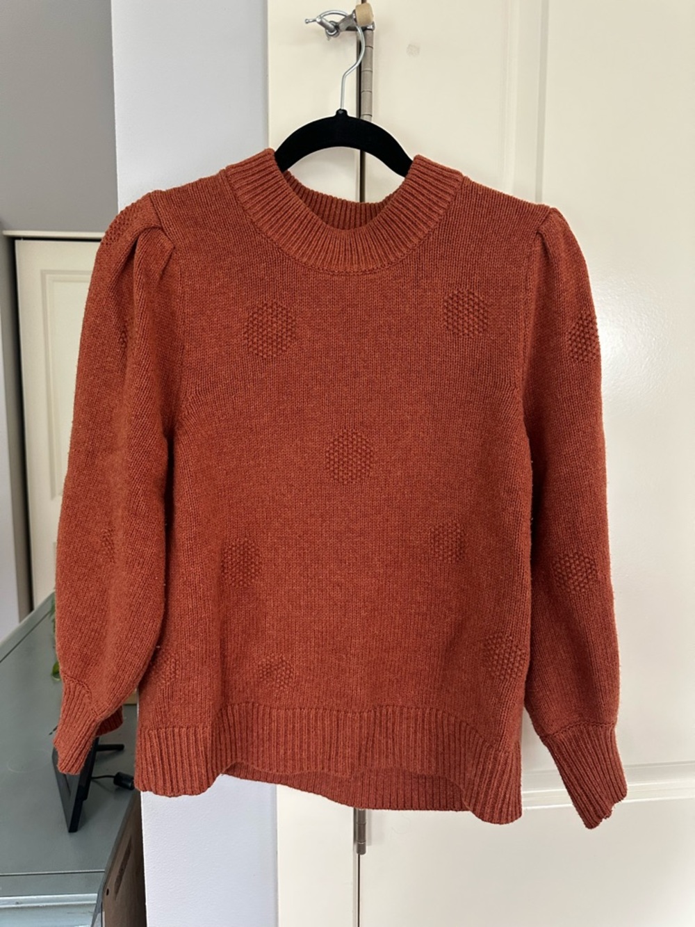 Madewell Rust Dot Crewneck Sweater - Women